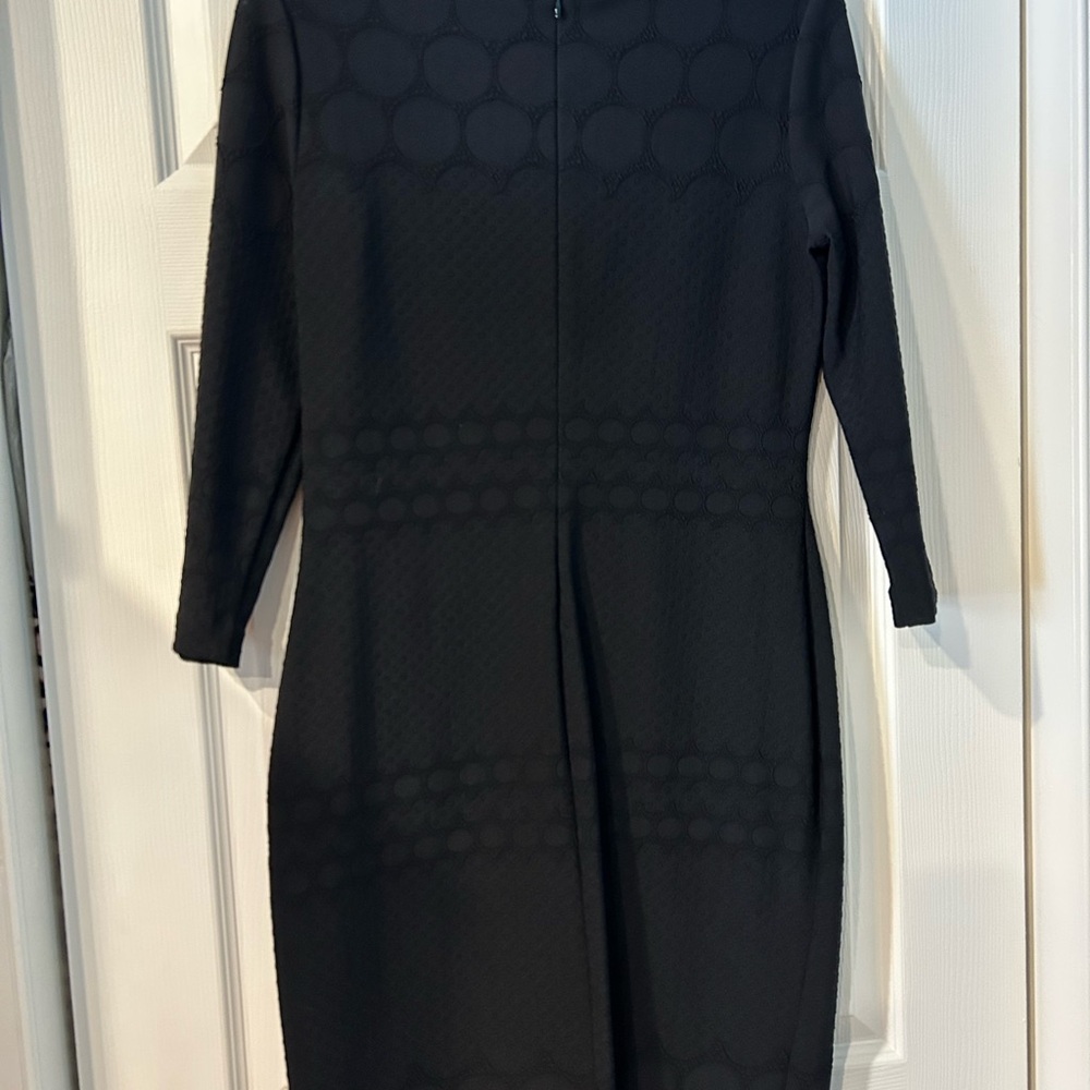 Julia Jordan Textured Black 3/4 Sleeve Dress